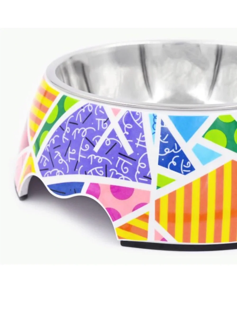 NWT ROMERO BRITTO- Britto Baby Blue Landscape Pet Bowl, Size Small- Cat or Dog